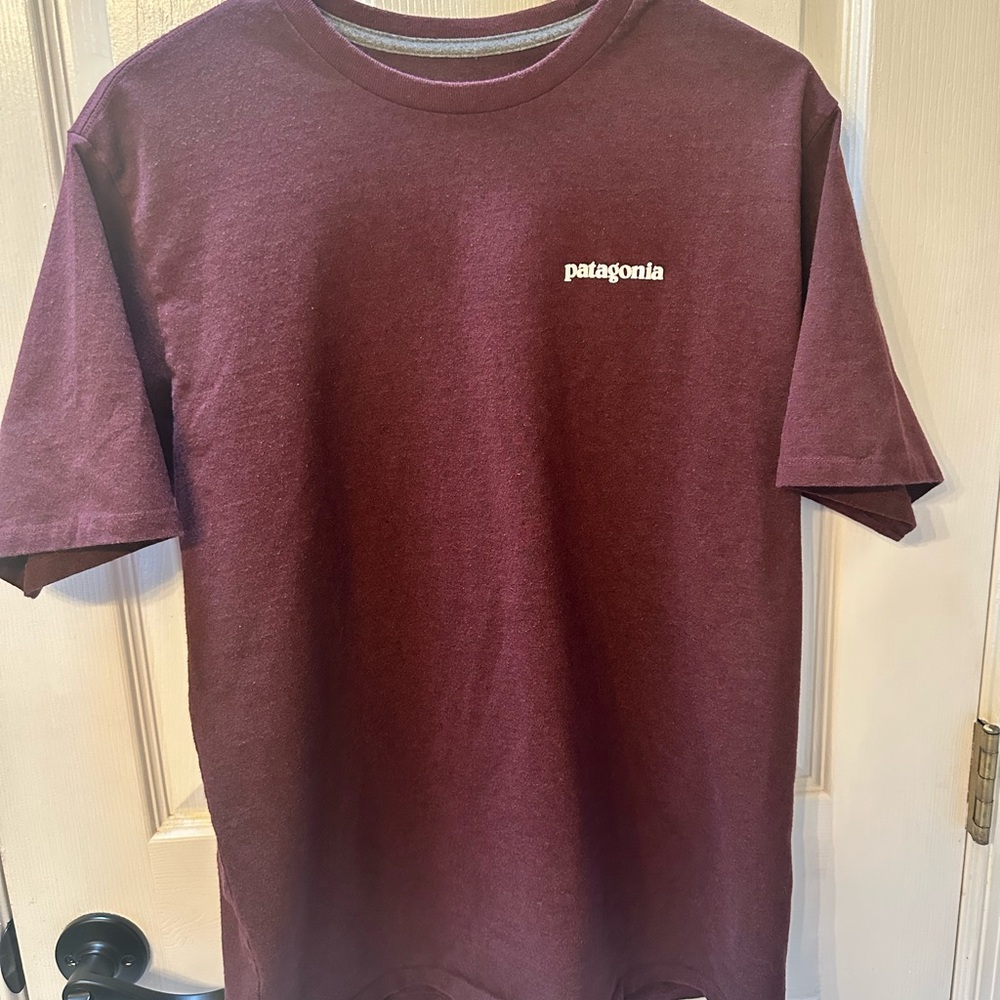 Patagonia Men's Burgundy Short Sleeve Tee